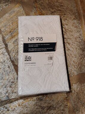 No 918 Lichtenberg White Lace Valance NIP Brand New 58" x 14"